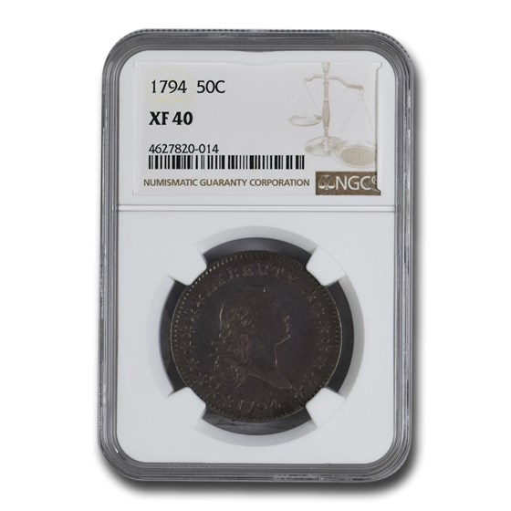 1794 Flowing Hair Half Dollar XF-40 NGC 1794 Flowing Hair Half Dollar XF-40 NGC